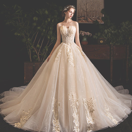 Bride Summer Mori Style Trailing Skirt