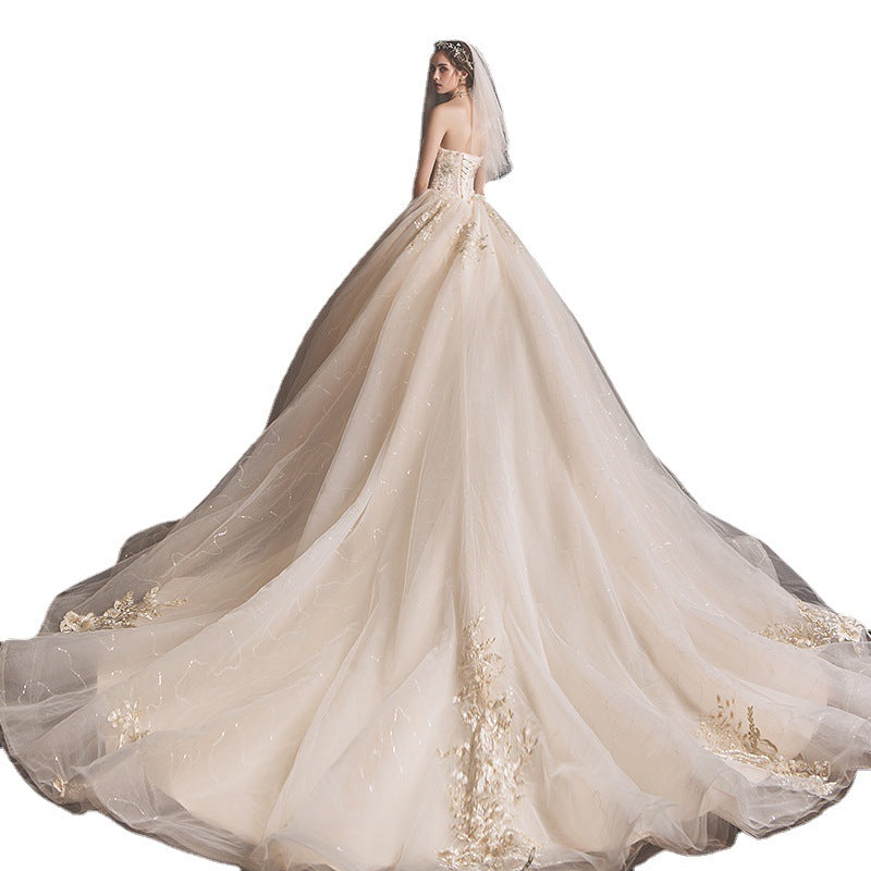 Bride Summer Mori Style Trailing Skirt